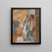 Después del baño mujer secándose - Edgar Degas — cuadro enmarcado en la pared