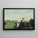 Aux courses à la campagne - Edgar Degas — framed artwork on a wall