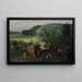 En el hipódromo Las carreras - Edgar Degas — cuadro enmarcado en la pared