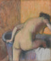 Baigneur entrant dans une baignoire - Edgar Degas — vista de la obra