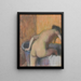 Baigneur entrant dans une baignoire - Edgar Degas — cuadro enmarcado en la pared