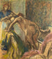 Desayuno después del baño - Edgar Degas — vista de la obra