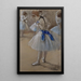 Bailarina - Edgar Degas — cuadro enmarcado en la pared