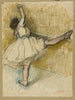 Bailarín estirándose en la barra - Edgar Degas — vista de la obra