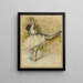 Bailarín estirándose en la barra - Edgar Degas — cuadro enmarcado en la pared