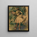 Bailarina con un abanico - Edgar Degas — cuadro enmarcado en la pared