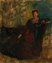 Mujer sentada en un sofá - Edgar Degas — vista de la obra