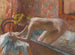 Mujer saliendo de la bañera - Edgar Degas — vista de la obra