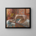 Mujer saliendo de la bañera - Edgar Degas — cuadro enmarcado en la pared