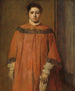 Niña en rojo - Edgar Degas — vista de la obra