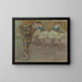 Danza de Arlequín - Edgar Degas — cuadro enmarcado en la pared