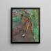 Arlequín - Edgar Degas — cuadro enmarcado en la pared