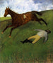 Jockey herido - Edgar Degas — vista de la obra