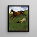 Jockey herido - Edgar Degas — cuadro enmarcado en la pared