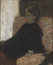 Dama en negro - Edgar Degas — vista de la obra