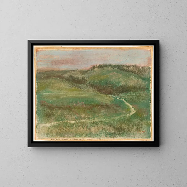 Paisaje - Edgar Degas — cuadro enmarcado en la pared
