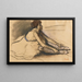 El descanso de la bailarina - Edgar Degas — cuadro enmarcado en la pared