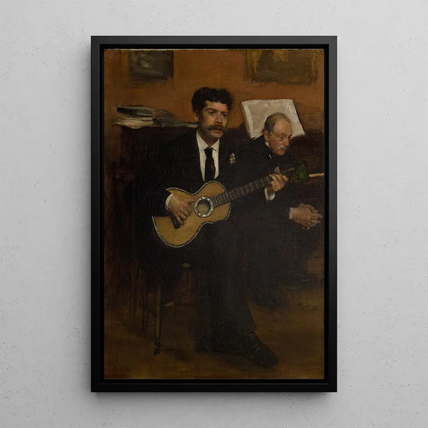 Lorenzo Pagans y Auguste De Gas - Edgar Degas — cuadro enmarcado en la pared