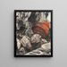 Ludovic Halévy finds Madame Cardinal in the boxes - Edgar Degas — framed artwork on a wall