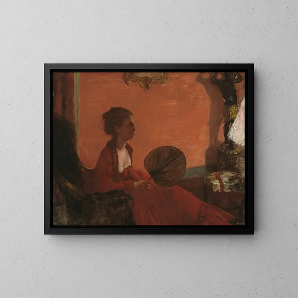 Madame Camus - Edgar Degas — cuadro enmarcado en la pared