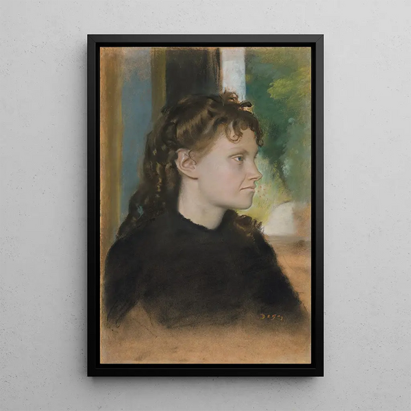 Madame Théodore Gobillard Yves Morisot 1838-1893 - Edgar Degas — cuadro enmarcado en la pared