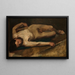 Nu masculino - Edgar Degas — cuadro enmarcado en la pared