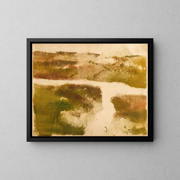 Paisaje de montaña - Edgar Degas — cuadro enmarcado en la pared