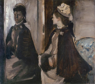 Madame Jeantaud dans le miroir - Edgar Degas — vista de la obra