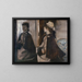 Madame Jeantaud dans le miroir - Edgar Degas — cuadro enmarcado en la pared