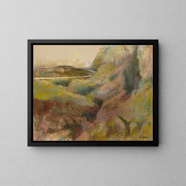 Paisaje - Edgar Degas — cuadro enmarcado en la pared
