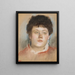 Portrait of a Woman - Edgar Degas — framed artwork on a wall