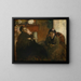 Retrato de la Sra. Lisle y de la Sra. Loubens - Edgar Degas — cuadro enmarcado en la pared