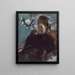 Retrato de una mujer - Edgar Degas — cuadro enmarcado en la pared
