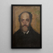 Portrait of the art critic DurandGrville - Edgar Degas — framed artwork on a wall