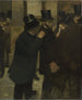 Retratos en la Bolsa - Edgar Degas — vista de la obra