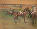 de caballos de carreras - Edgar Degas — vista de la obra