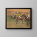 de caballos de carreras - Edgar Degas — cuadro enmarcado en la pared