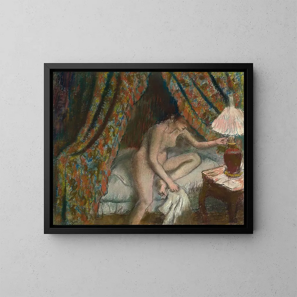 Retraite - Edgar Degas — cuadro enmarcado en la pared