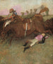 Escena de campanario - persecución: El jinete caído - Edgar Degas — vista de la obra