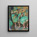 Los bailarines - Edgar Degas — cuadro enmarcado en la pared
