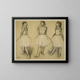 Edgar Degas - Three Studies of a Dancer in Fourth Position.webp