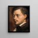 Head of a Man - Edgar Degas — framed artwork on a wall