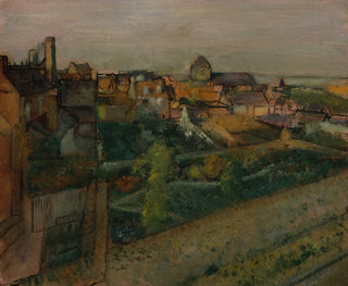Vista de Saint-Valery-sur-Somme - Edgar Degas — vista de la obra