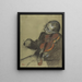 Study of a violinist for the dance lesson - Edgar Degas — framed artwork on a wall