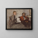 Violinist and Young Woman - Edgar Degas — framed artwork on a wall