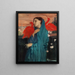 Joven mujer con ibis - Edgar Degas — cuadro enmarcado en la pared