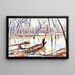 Rock Creek en invierno - Edgar Nye — cuadro enmarcado en la pared