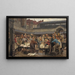 El viejo mercado de pescado en Amberes en 1882 - Edgard Farasyn — cuadro enmarcado en la pared