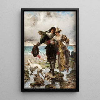EdmondLouis Dupain - Romantische Szene am Meer.webp