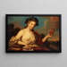 Allegory of Comedy - Edmond Collignon — framed artwork on a wall